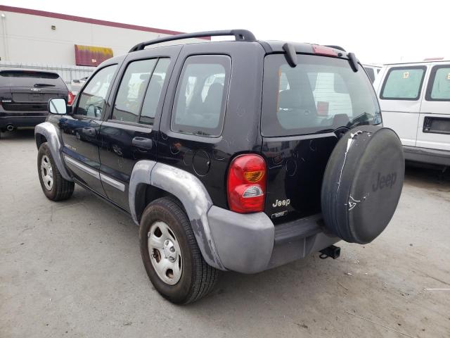 Photo 3 from auction – 2003 JEEP LIBERTY SP with VIN 1J4GK48K53W504903