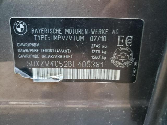 Photo 10 from auction – 2011 BMW X5 XDRIVE3 with VIN 5UXZV4C52BL405381