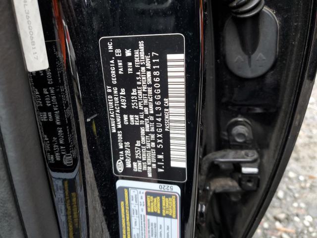 Photo 10 from auction – 2016 KIA OPTIMA EX with VIN 5XXGU4L36GG068117