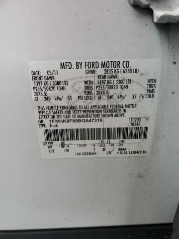 Photo 10 from auction – 2011 FORD EXPLORER L with VIN 1FMHK8F89BGA47316