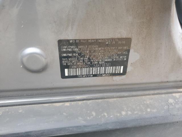 Photo 10 from auction – 2010 SUBARU FORESTER 2 with VIN JF2SH6CC6AH738741