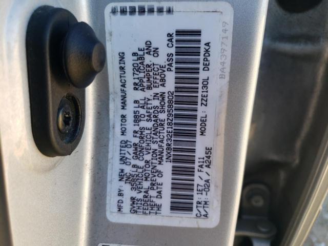 Photo 10 from auction – 2008 TOYOTA COROLLA CE with VIN 1NXBR32E18Z958802