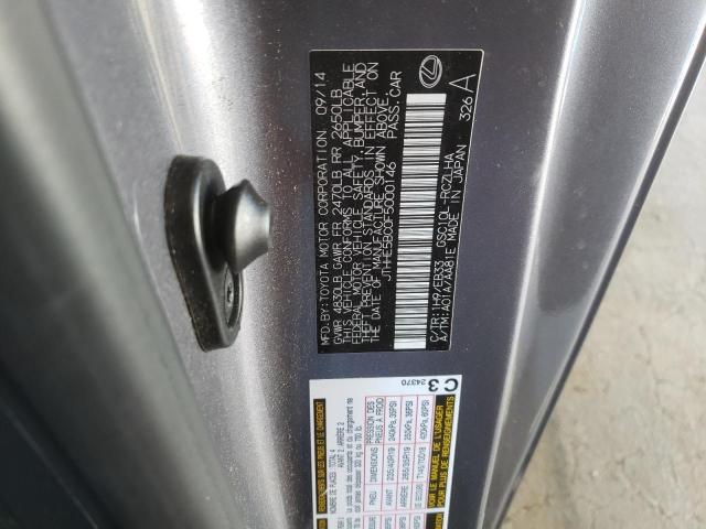 Photo 10 from auction – 2015 LEXUS RC 350 with VIN JTHHE5BC0F5000146