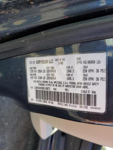 Photo 10 from auction – 2008 DODGE GRAND CARA with VIN 1D8HN44H58B149873