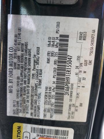 Photo 10 from auction – 2014 FORD FUSION SE with VIN 3FA6P0H91ER155047