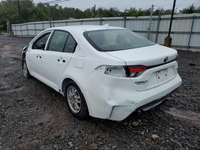 Photo 3 from auction – 2020 TOYOTA COROLLA LE with VIN JTDEBRBE5LJ012656