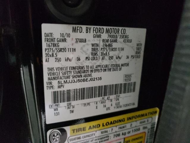 Photo 10 from auction – 2011 LINCOLN NAVIGATOR with VIN 5LMJJ3J50BEJ02135