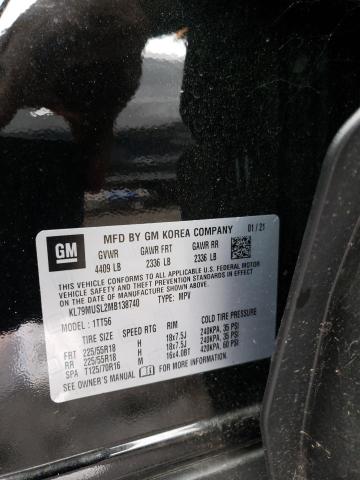 Photo 10 from auction – 2021 CHEVROLET TRAILBLAZE with VIN KL79MUSL2MB138740