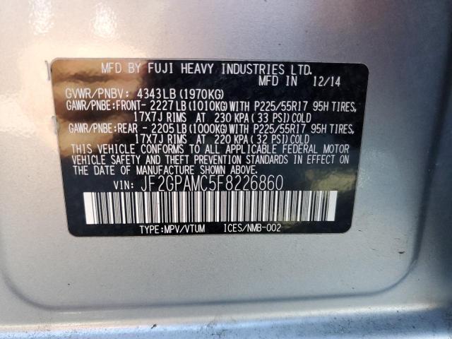 Фото 10 с аукциона – 2015 SUBARU XV CROSSTR с VIN JF2GPAMC5F8226860