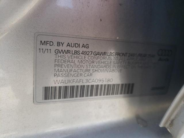 Photo 10 from auction – 2012 AUDI A4 PRESTIG with VIN WAUKFAFL3CA095180