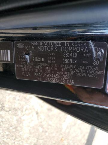 Photo 10 from auction – 2010 KIA FORTE EX with VIN KNAFU4A24A5850639