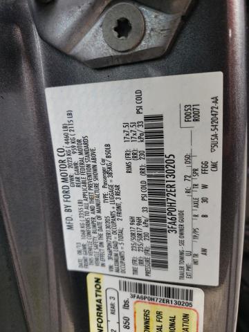 Photo 10 from auction – 2014 FORD FUSION SE with VIN 3FA6P0H72ER130205