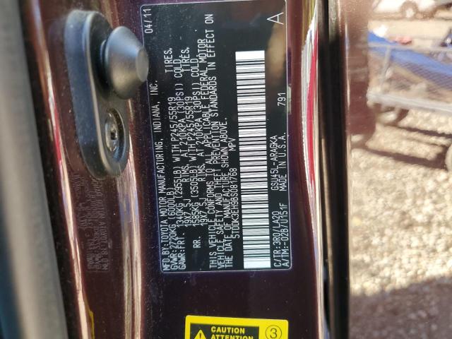 Photo 10 from auction – 2011 TOYOTA HIGHLANDER with VIN 5TDDK3EH9BS081768