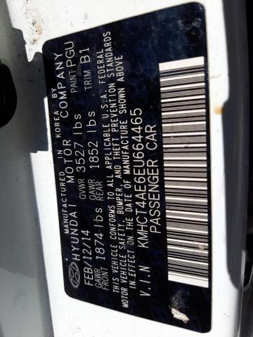 Photo 10 from auction – 2014 HYUNDAI ACCENT GLS with VIN KMHCT4AE6EU664465