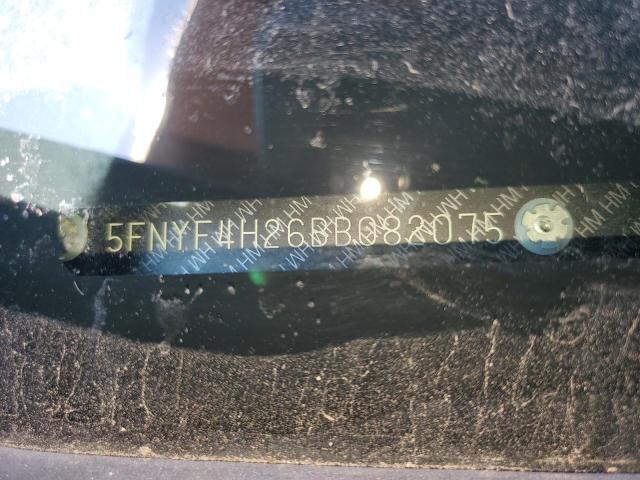 Photo 10 from auction – 2011 HONDA PILOT LX with VIN 5FNYF4H26BB082075
