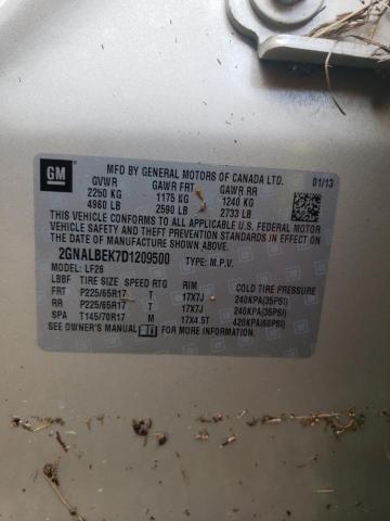 Photo 10 from auction – 2013 CHEVROLET EQUINOX LS with VIN 2GNALBEK7D1209500