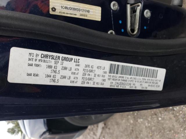 Photo 10 from auction – 2013 JEEP COMPASS LA with VIN 1C4NJDEBXDD121248