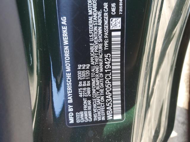 Photo 10 from auction – 2023 BMW 430I with VIN WBA53AP05PCL19425