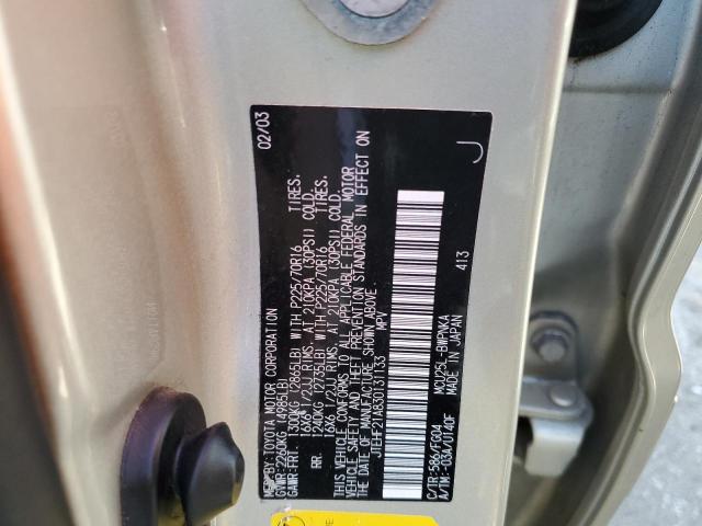 Photo 10 from auction – 2003 TOYOTA HIGHLANDER with VIN JTEHF21A830131133