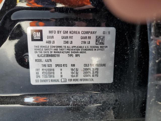 Photo 10 from auction – 2019 BUICK ENCORE PRE with VIN KL4CJESB9KB892191