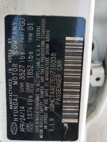 Photo 10 from auction – 2014 HYUNDAI ACCENT GLS with VIN KMHCT4AE7EU716038