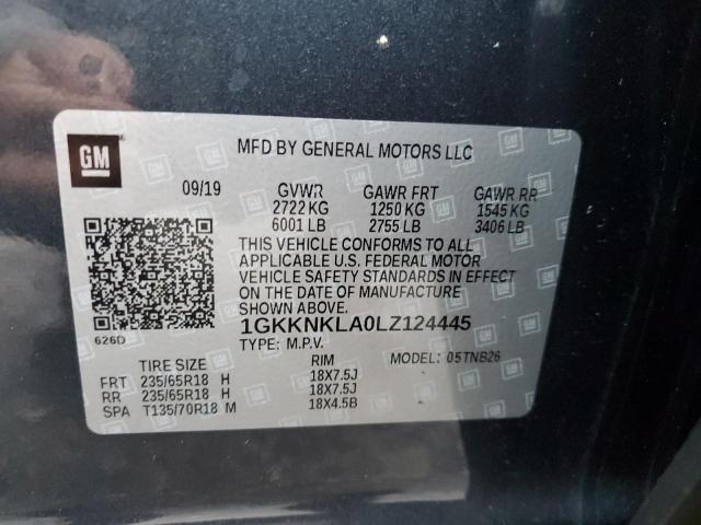 Photo 10 from auction – 2020 GMC ACADIA SLE with VIN 1GKKNKLA0LZ124445