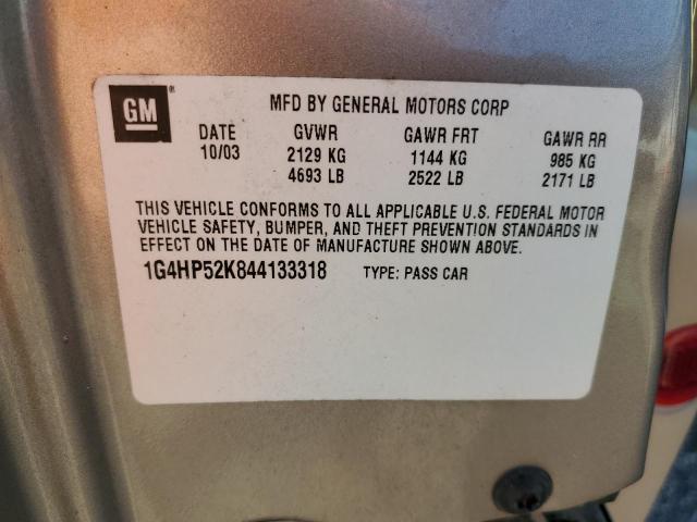 Photo 10 from auction – 2004 BUICK LESABRE CU with VIN 1G4HP52K844133318