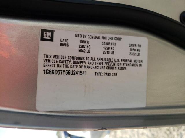 Photo 10 from auction – 2006 CADILLAC DTS with VIN 1G6KD57Y66U241541