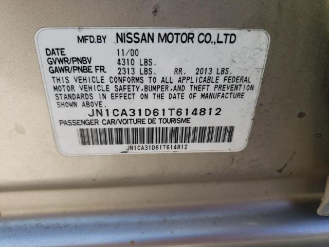 Photo 10 from auction – 2001 NISSAN MAXIMA with VIN JN1CA31D61T614812