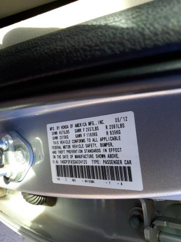 Photo 10 from auction – 2012 HONDA ACCORD EXL with VIN 1HGCP3F83CA034120