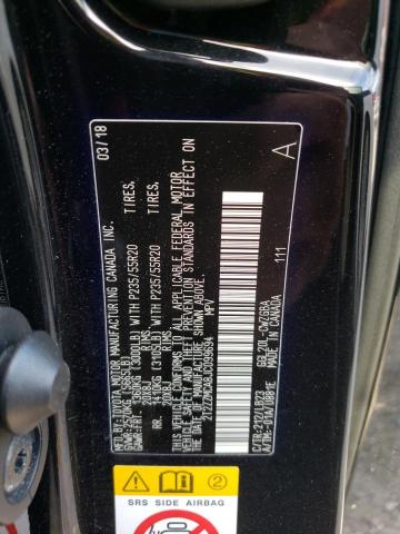 Photo 10 from auction – 2018 LEXUS RX 350 BAS with VIN 2T2ZZMCA8JC099694