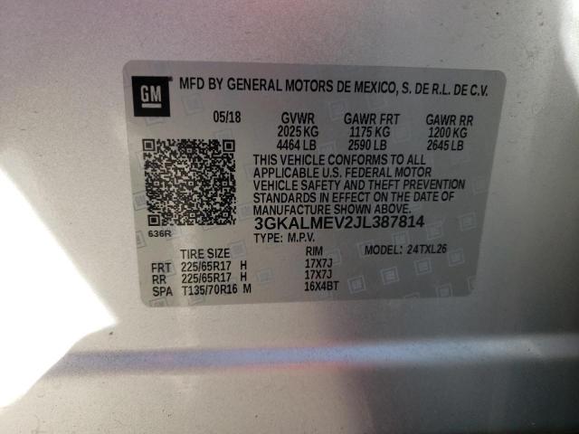 Photo 10 from auction – 2018 GMC TERRAIN SL with VIN 3GKALMEV2JL387814