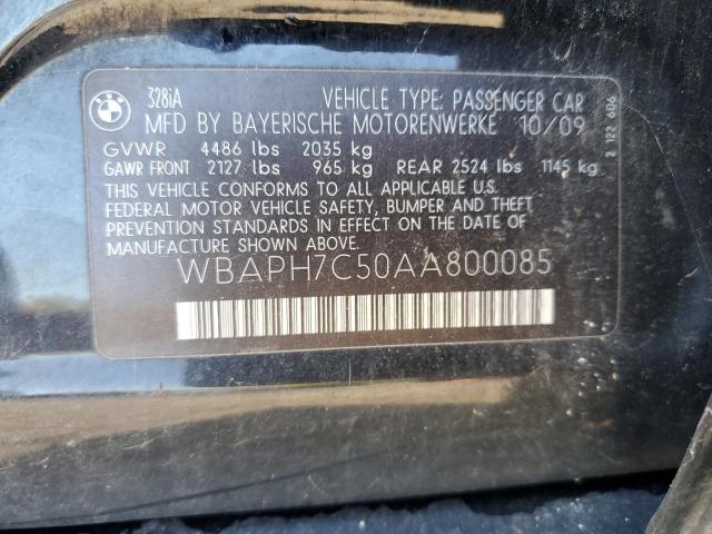 Photo 10 from auction – 2010 BMW 328 I with VIN WBAPH7C50AA800085