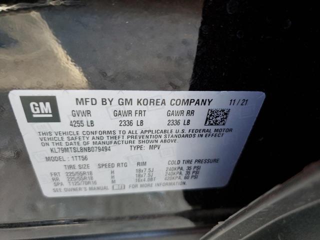 Photo 10 from auction – 2022 CHEVROLET TRAILBLAZE with VIN KL79MTSL8NB079494