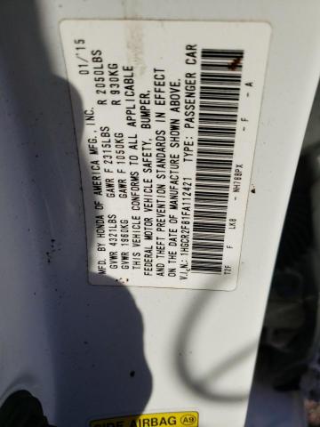 Photo 10 from auction – 2015 HONDA ACCORD EXL with VIN 1HGCR2F81FA112421