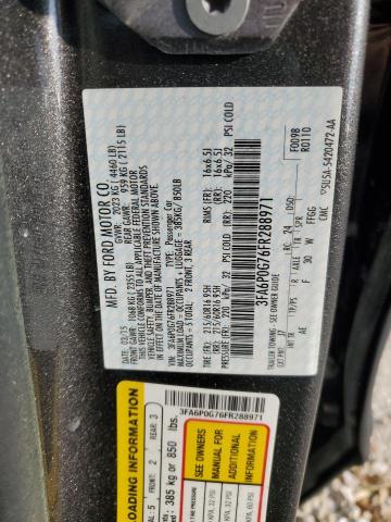 Photo 10 from auction – 2015 FORD FUSION S with VIN 3FA6P0G76FR288971