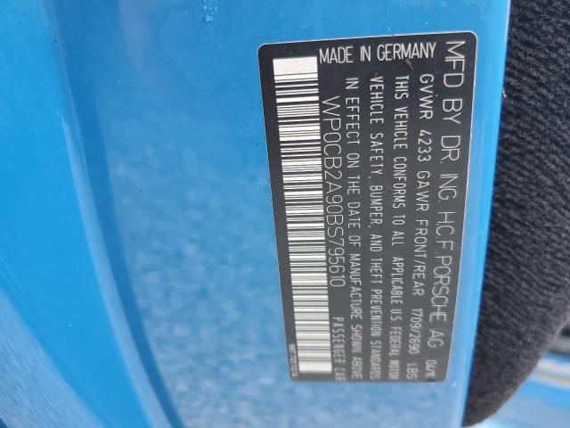 Photo 10 from auction – 2011 PORSCHE 911 CARRER with VIN WP0CB2A90BS795610