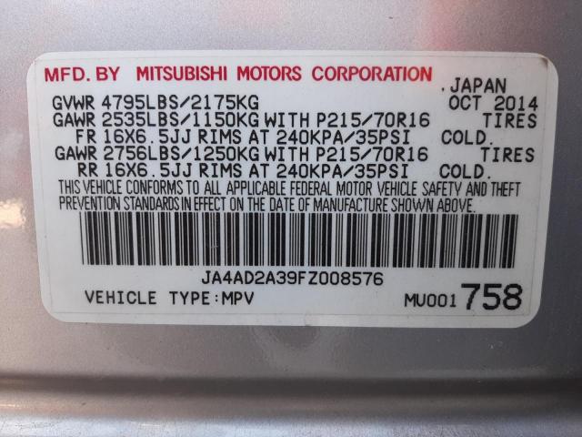 Photo 10 from auction – 2015 MITSUBISHI OUTLANDER with VIN JA4AD2A39FZ008576