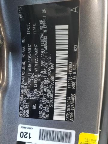 Photo 10 from auction – 2017 TOYOTA SIENNA XLE with VIN 5TDYZ3DC2HS780980