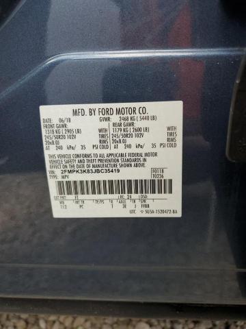 Photo 10 from auction – 2018 FORD EDGE TITAN with VIN 2FMPK3K83JBC35419