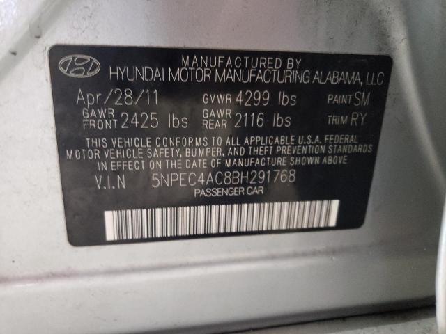 Photo 10 from auction – 2011 HYUNDAI SONATA SE with VIN 5NPEC4AC8BH291768