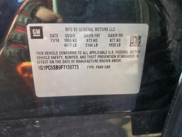 Photo 10 from auction – 2015 CHEVROLET CRUZE LT with VIN 1G1PC5SB9F7130773