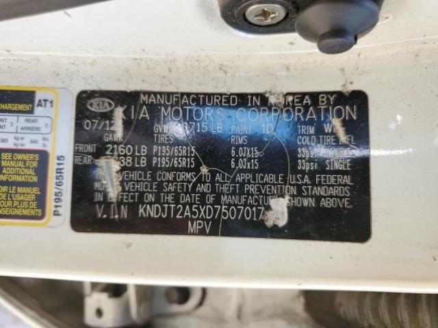 Photo 10 from auction – 2013 KIA SOUL with VIN KNDJT2A5XD7507017