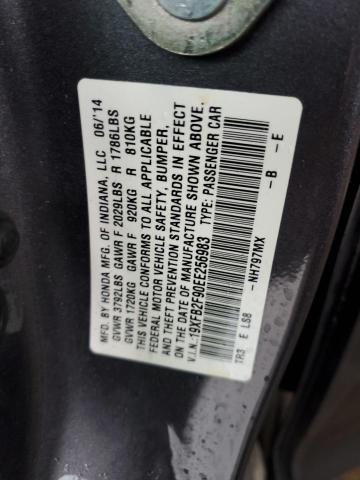Photo 10 from auction – 2014 HONDA CIVIC EXL with VIN 19XFB2F90EE256983
