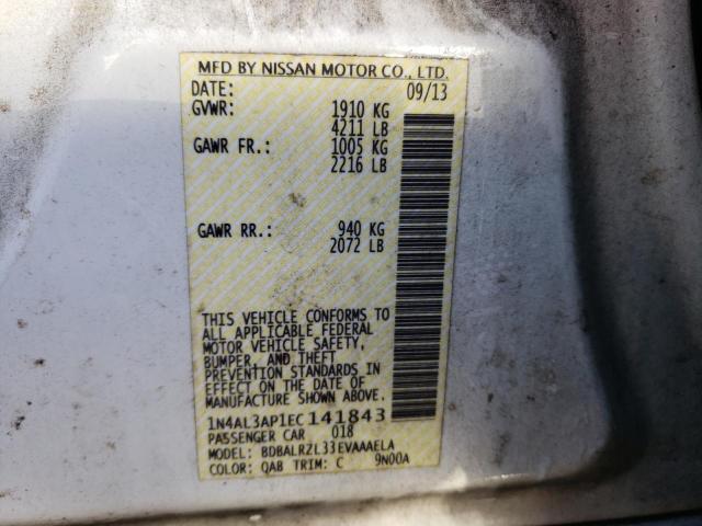 Photo 10 from auction – 2014 NISSAN ALTIMA 2.5 with VIN 1N4AL3AP1EC141843