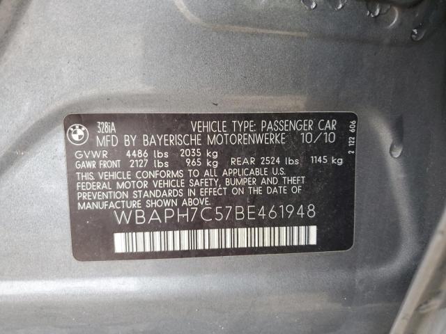 Photo 10 from auction – 2011 BMW 328 I with VIN WBAPH7C57BE461948