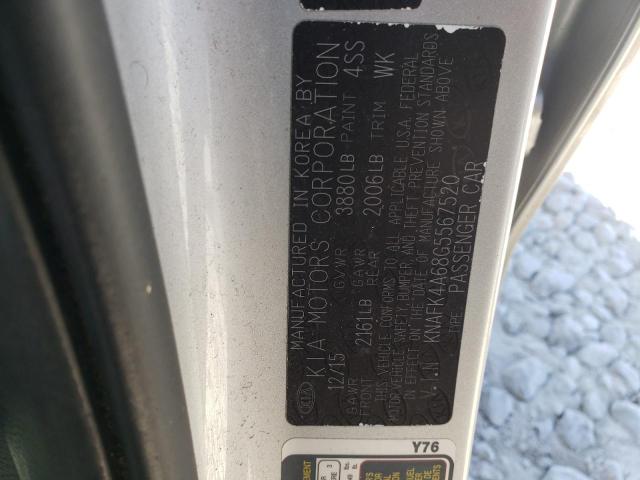 Photo 10 from auction – 2016 KIA FORTE LX with VIN KNAFK4A68G5567520