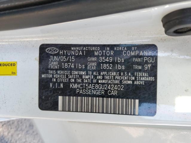 Photo 10 from auction – 2016 HYUNDAI ACCENT SE with VIN KMHCT5AE8GU242402