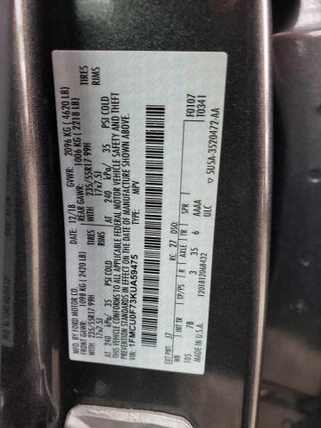 Photo 10 from auction – 2019 FORD ESCAPE S with VIN 1FMCU0F73KUA59475