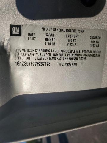 Photo 10 from auction – 2007 CHEVROLET MALIBU LS with VIN 1G1ZS57F77F237173